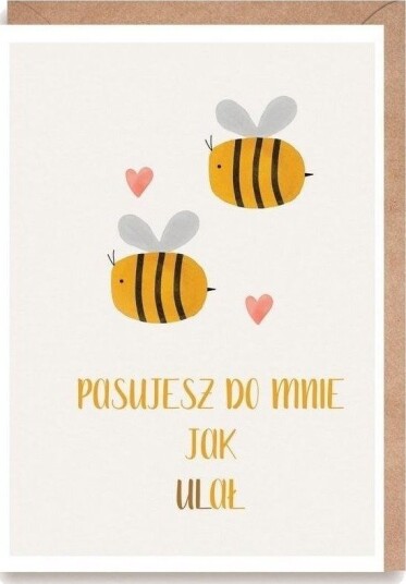 Valentine Bees Øko-Konvolutt K156