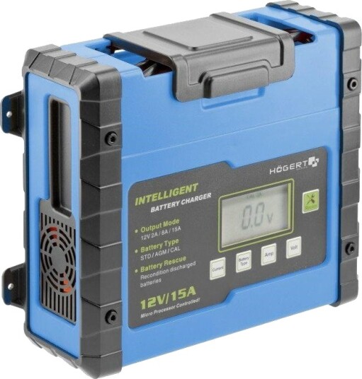 Högert Technik HT8G613 Batterilader 12V 15A 15 300Ah Högert Technik HT8G613 Batterilader 12V 15A 15 300Ah