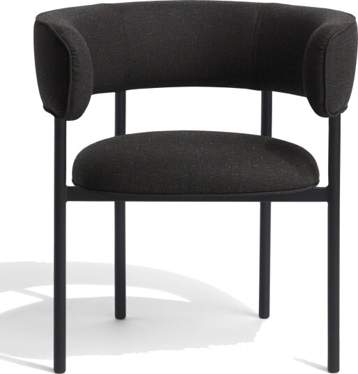 Møbel Copenhagen Font Spisebordsstol med Armlene Boucle Zero 0010/Svart Understell Møbel Copenhagen Font Spisebordsstol med Armlene Boucle Zero 0010/Svart Understell