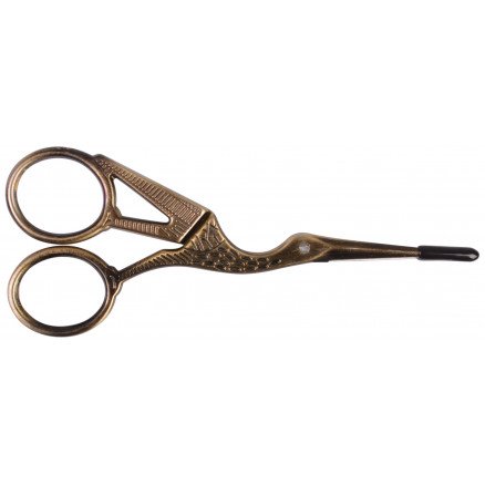 Infinity Hearts Broderisaks Stork Antikk bronze 11,5cm 1 stk Infinity Hearts Broderisaks Stork Antikk bronze 11,5cm 1 stk