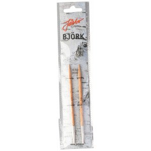 Järbo Björk Utskiftbare Rundpinner i Bjørk 13cm 4,50mm US7