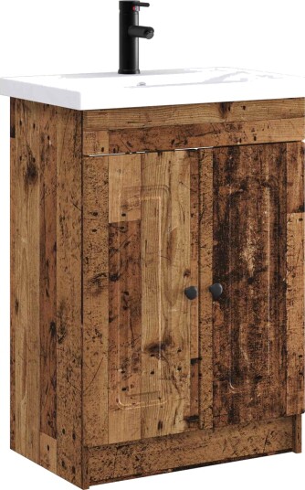  Baderomsinnredningssett Gammelt tre 56 x 37,5 x 81 cm