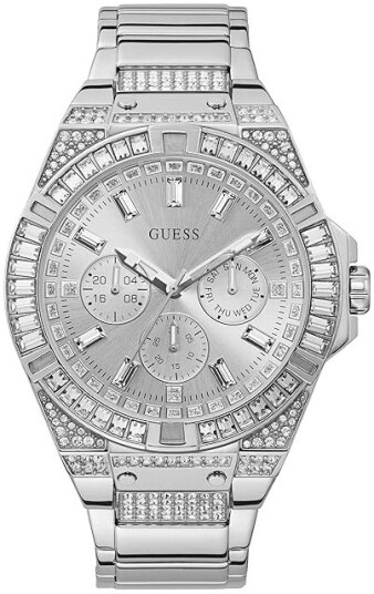 Guess Herreklokke GW0209G1 Zeus Sølvfarget/Stål Ø47 mm Guess Herreklokke GW0209G1 Zeus Sølvfarget/Stål Ø47 mm