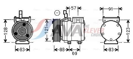 AC kompressor AVA Clever Choice HYAK258