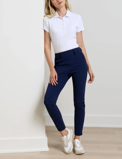 Peter Millar Bingham High Stretch Bonded Ankle Pant Navy M