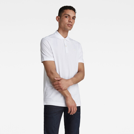 G-Star RAW Dunda Slim Polo - White - Men XXL White male