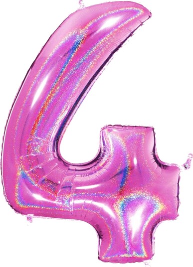 Ballongkungen Tallballong Glitter Rosa Tallet 4 614GHF