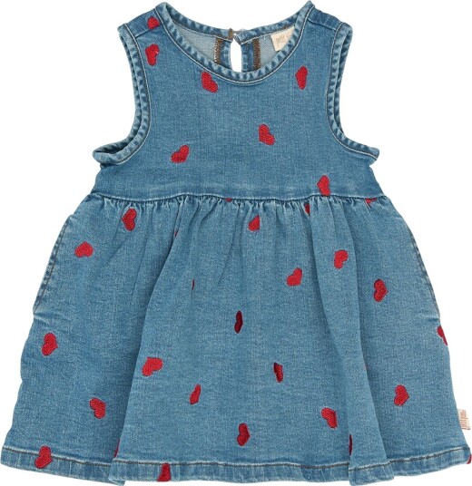 Petit Piao Ppeva S_L Denim Dress Blue 104 Petit Piao Ppeva S_L Denim Dress Blue 104