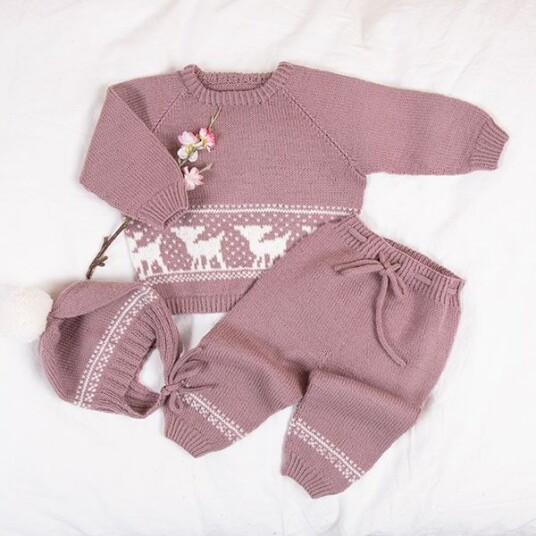 Bluum Strik Strikkesett Bambi - garnpakke i Bluum Pure Eco Baby Wool