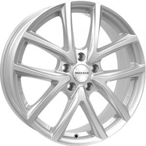 Monaco CL2 Silver 8x19 5x108 ET45 B63.4 Monaco CL2 Silver 8x19 5x108 ET45 B63.4