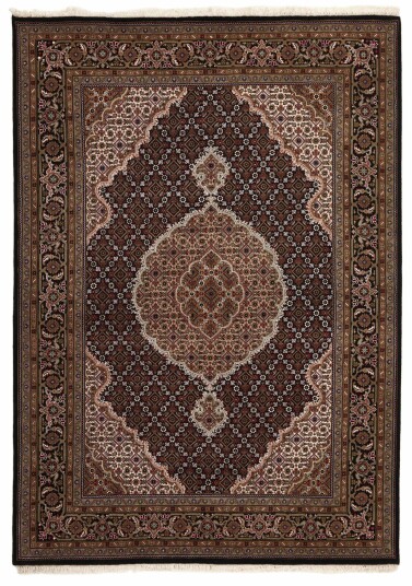Håndknyttet. Opphav: India Tabriz Indi Teppe 175x247
