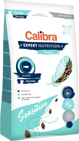 Calibra Tørrfôr Adult Expert Sensitive & Derma Laks Sparepakke 2 X 12 kg