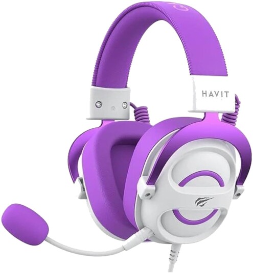 Havit H2002E Gaming Headset Lilla/Hvit