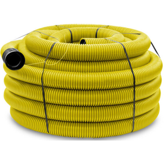 Infraplast DV Korrugert rør 110mm med tråd 50m Gul - 2800770 Infraplast DV Korrugert rør 110mm med tråd 50m Gul - 2800770