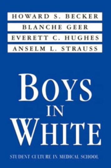 Boys In White Av Howard S. Becker Boys In White Av Howard S. Becker
