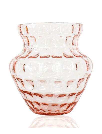 Anna von Lipa Small Diamond Dahlia Vase - Orange - H22CM