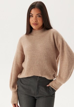BUBBLEROOM Turtleneck Knitted Sweater Light beige L BUBBLEROOM Turtleneck Knitted Sweater Light beige L