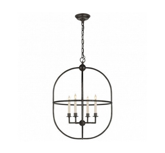 Desmond Open Oval Lantern Black Desmond Open Oval Lantern Black