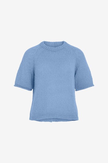Vila Pullover viChoca 2/4 Knit Top Blå Vila Pullover viChoca 2/4 Knit Top Blå