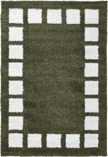 Ryetepper Asilah grønn/hvit Størrelse: 240 x 340 cm
