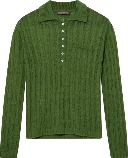 Heyanno Mmhpeace Sheer Knit Green M Heyanno Mmhpeace Sheer Knit Green M