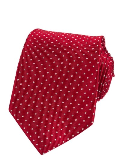 Portia 1924 Dots Silk Tie - Red - ONE SIZE Portia 1924 Dots Silk Tie - Red - ONE SIZE
