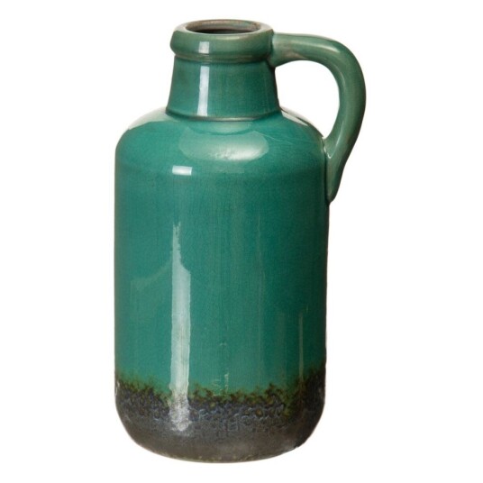 Bigbuy Home Vase 15,5 X 15,5 X 30 Cm Keramikk Mørkeblå