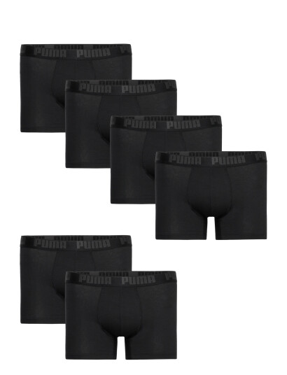 PUMA Puma Men Everyday Boxer 6P Ecom   Black   M