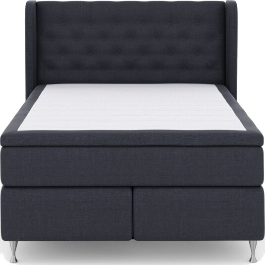 Select No 6 Komplett Sengepakke 140x200 F/M Memory/Pocket Blå/Sølvben