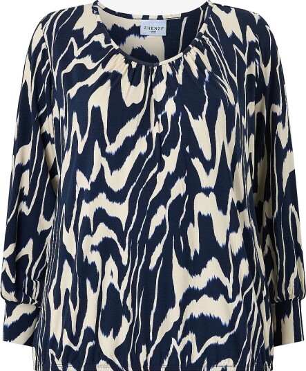 Zhenzi Bluse Zh Karol 1436 Blouse L/S Blå