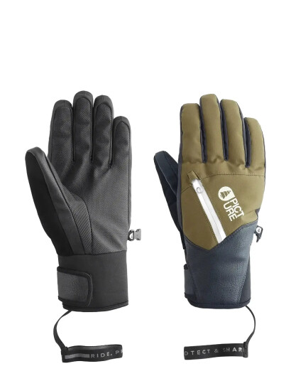 PICTURE ORGANIC CLOTHING Kakisa Gloves - Khaki green - 9