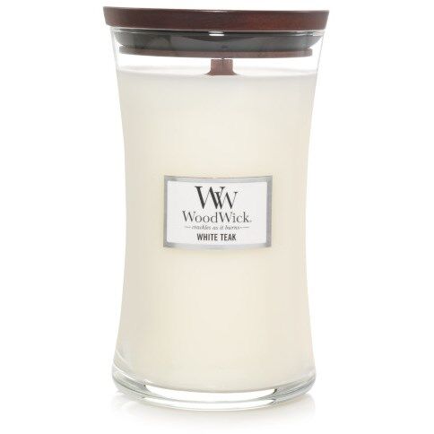 Woodwick White Teak Large