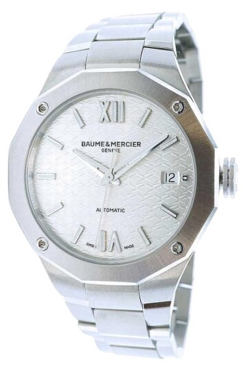 Baume & Mercier Dameklokke M0A10615 Riviera Sølvfarget/Stål