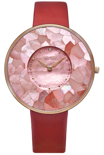 So & Co New York Dameklokke 5274.3 SoHo Rosa/Sateng Ø38 mm