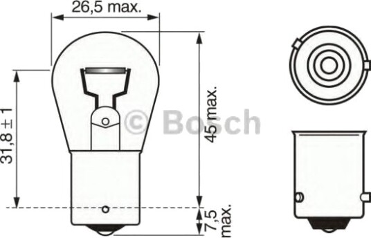 BOSCH 1 987 302 502 Lyspære, blinklys