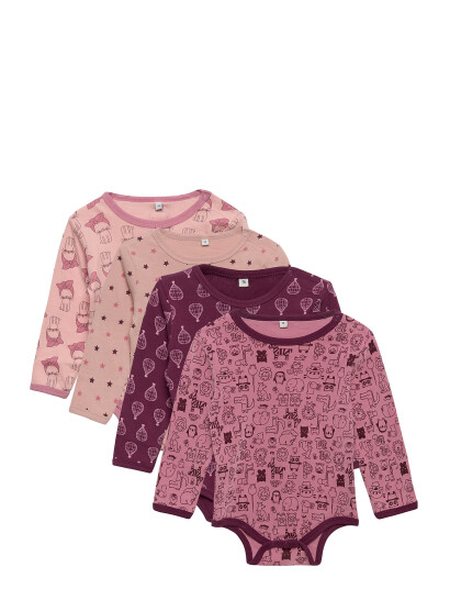 Pippi Body Ls Ao-Printed (4-Pack) - Multi/patterned - 56