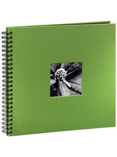 Hama "Fine Art" Spiral Album 36 x 32 cm 50 Black Pages apple green