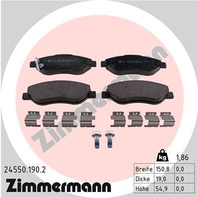 Bremseklosser ZIMMERMANN 24550.190.2