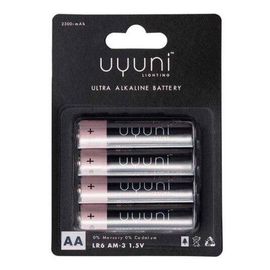 Uyuni Lighting AA Alkalisk Engangsbatterier 4-pakning 2300mAh