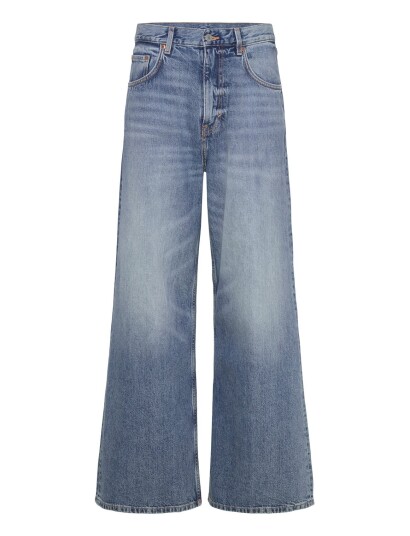Weekday Solar Loose Wide Leg Unisex Jeans Blue 32 x 32