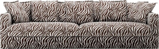 Decotique Le Grand Air 4 Seters Sofa Zebra/Brun/Hvit
