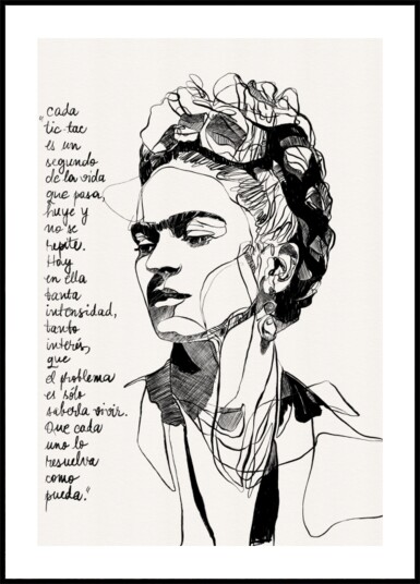 Frida Kahlo Inspirational Quote Plakat / 100x150 Frida Kahlo Inspirational Quote Plakat / 100x150