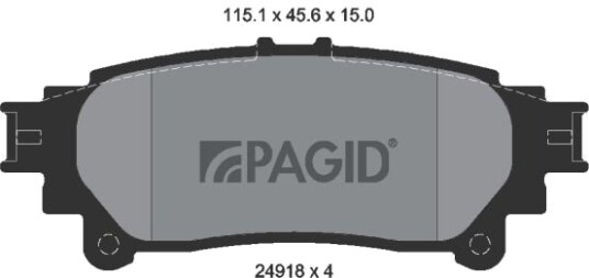PAGID T1987N Bremseklosser