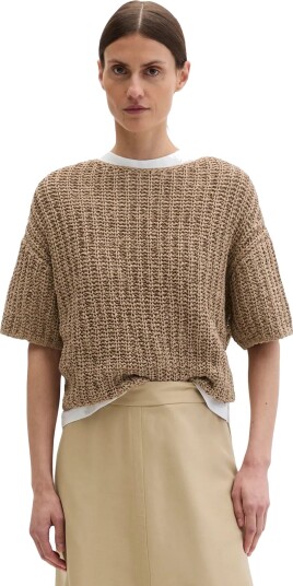 Marc O"Polo Knit Pullovers Shortsleeve Beige S Marc O"Polo Knit Pullovers Shortsleeve Beige S