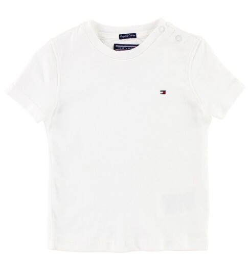 Tommy Hilfiger Boy Basic CN T Shirt Bright White 9 12 mdr/80