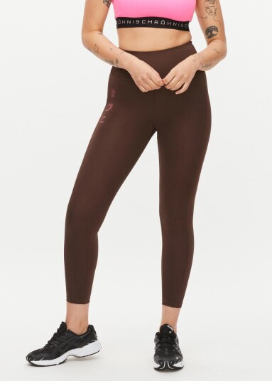 Röhnisch Tempo Logo Tights Coffee Bean Xs Lange Tights