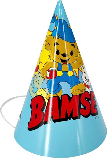 Design House 95 Partyhatter Bamse 8-pakning 203781