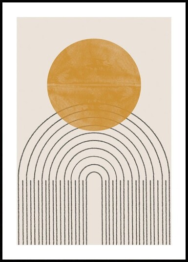 Arc and Sunburst Plakat Plakat / 30x40cm