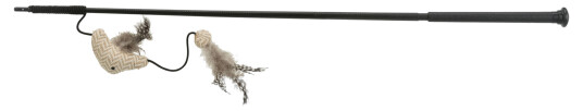 Lekestang Xxl Med Fisk Plast/Stoff Catnip Svart 65 cm Lekestang Xxl Med Fisk Plast/Stoff Catnip Svart 65 cm
