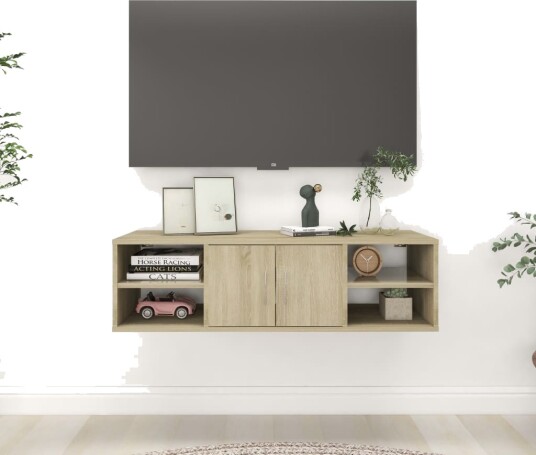 Vegghylle sonoma eik 102x30x29 cm konstruert tre Vegghylle sonoma eik 102x30x29 cm konstruert tre